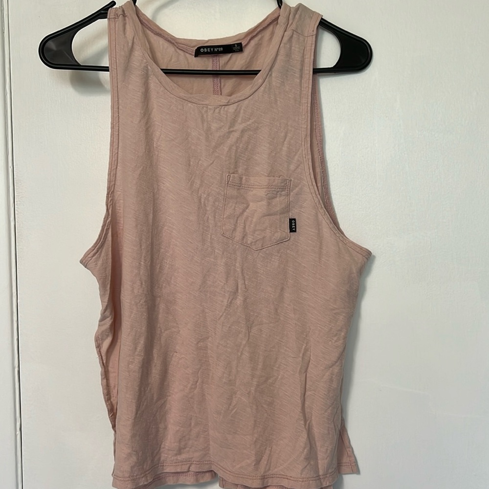 Obey Tank Top with Pocket